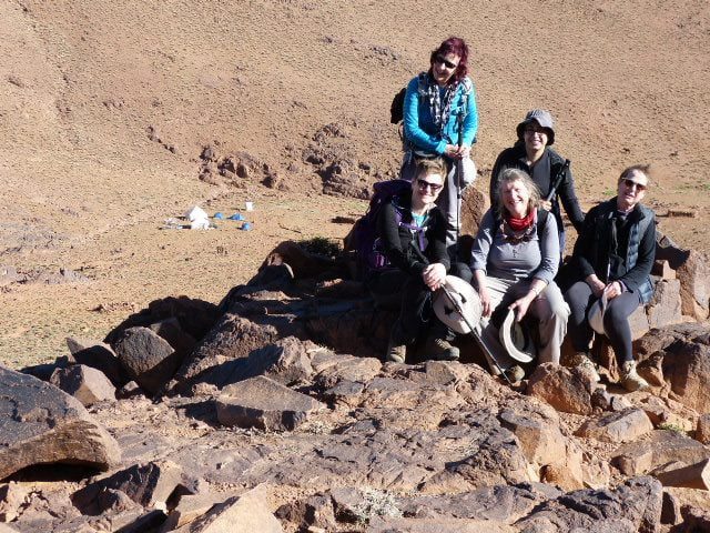 walking women UK in Morocco