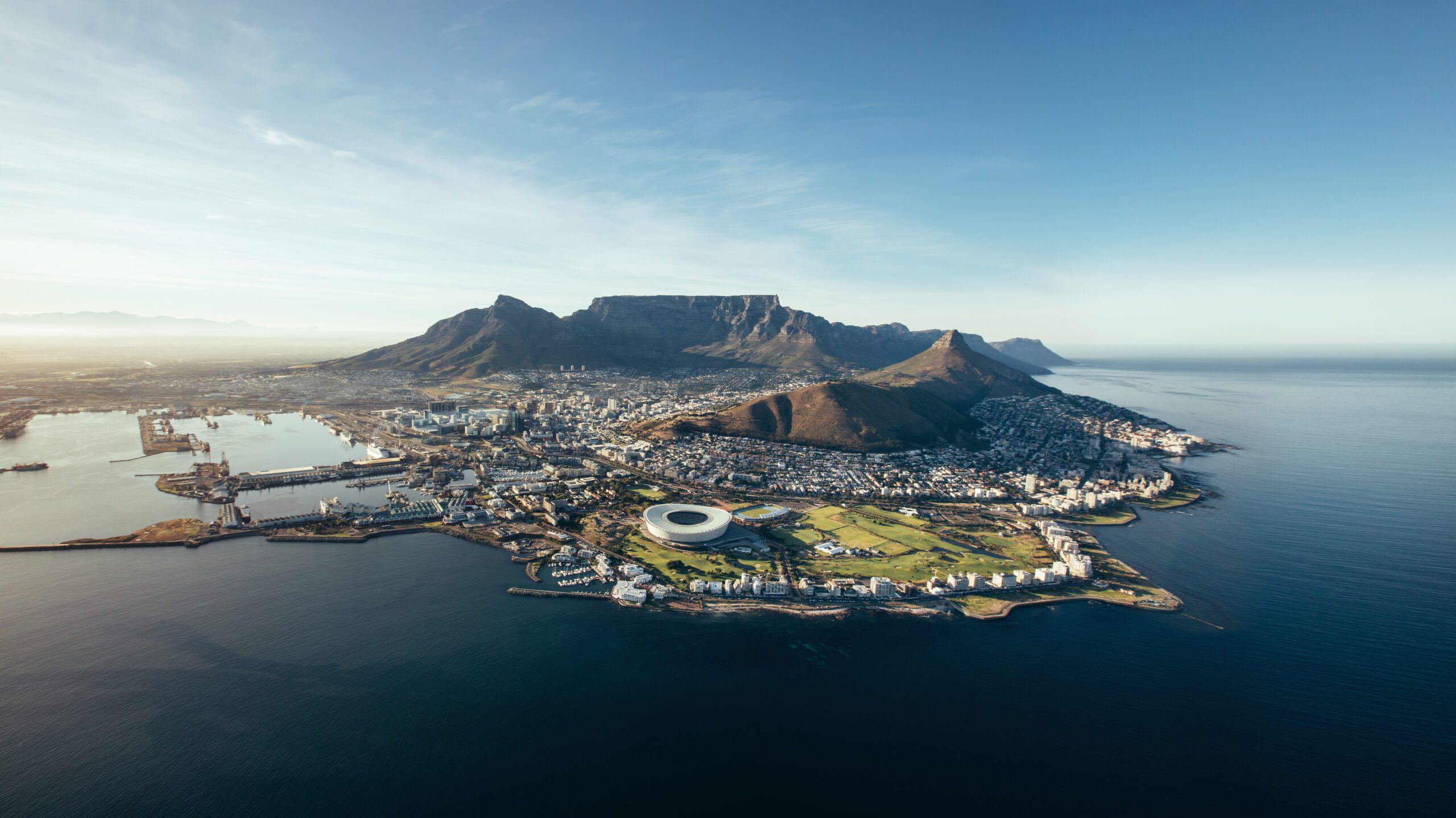 A view of Cape Town from the Coast to illustrate Cape Town and Beyond, a women-only tour with The Adventurous Ewe