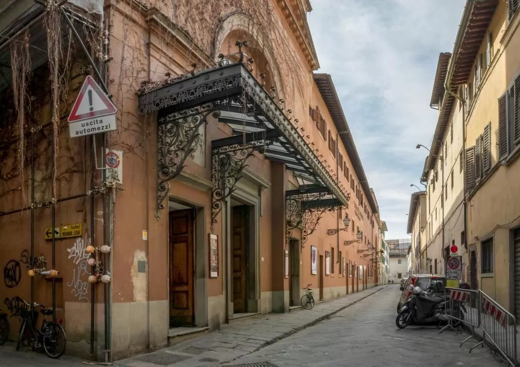 A view down a cobbled street in Florence Italy - Borgo Pinti House - Florence, Italy