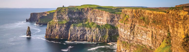 The striations on the stunning Cliffs of Moher in Ireland - Shades of Ireland - Collette Travel