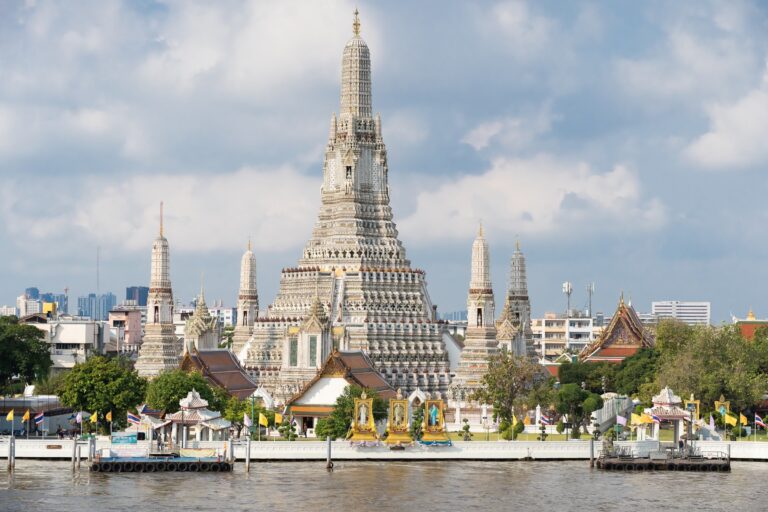 View of the temple of Wat Arun Ratchawararam part of tour Wonders of Thailand