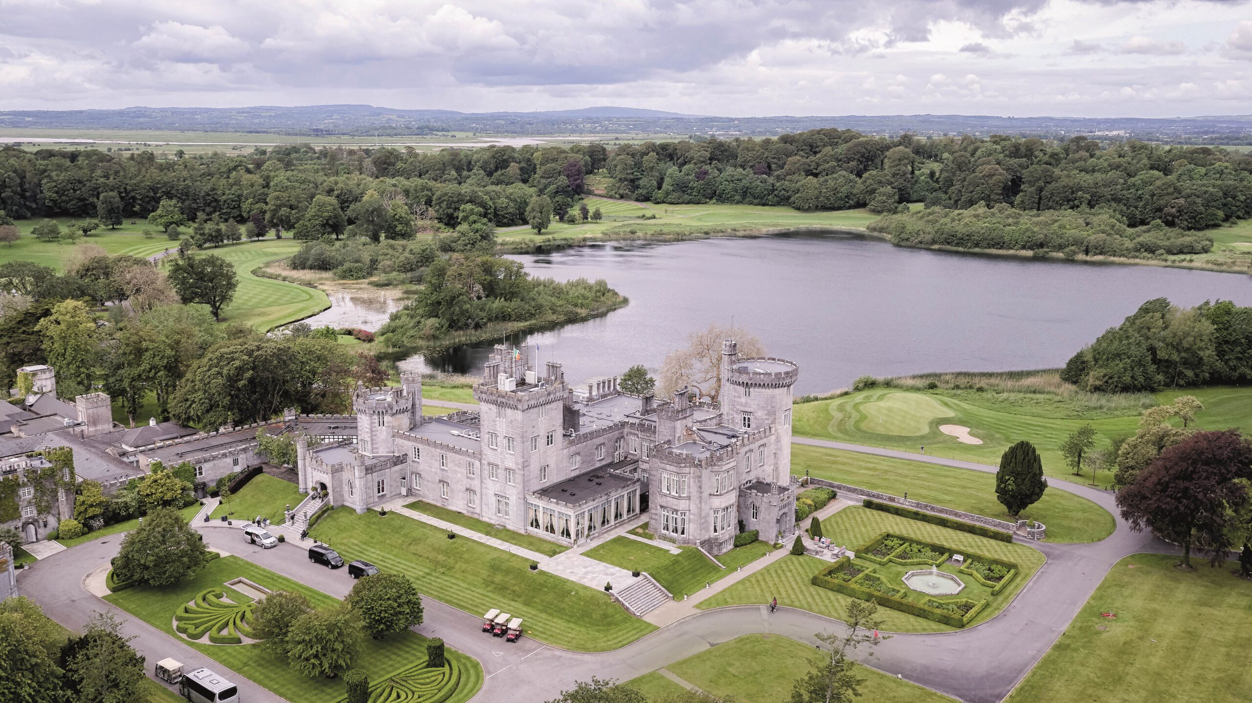Aerial photograph of Dromoland Castle Castle Hotel - Ireland's Sights & Sounds - Brendan Vacations