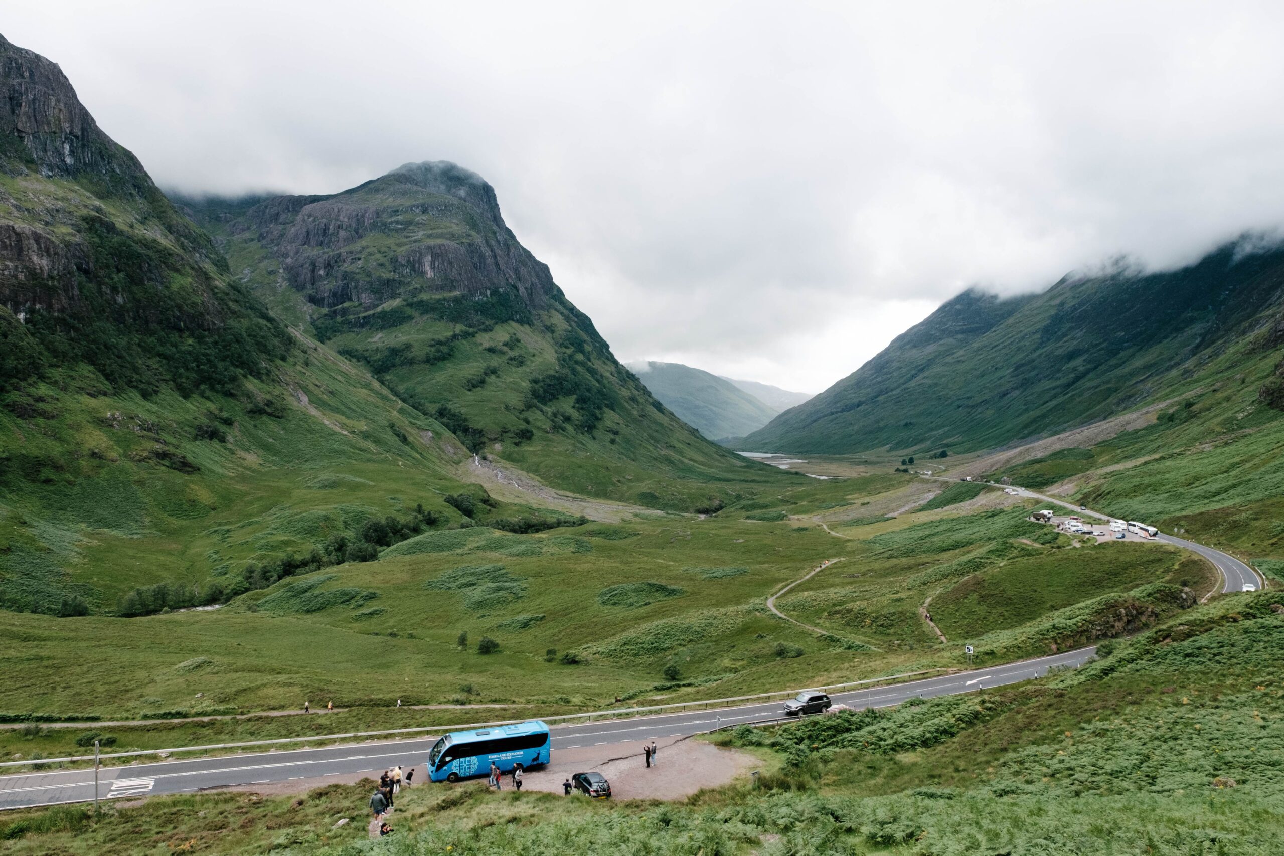 Travelling through stunning Glencoe  on the way to Loch Ness - Scotland & Ireland Discovery - Brendan Vacations