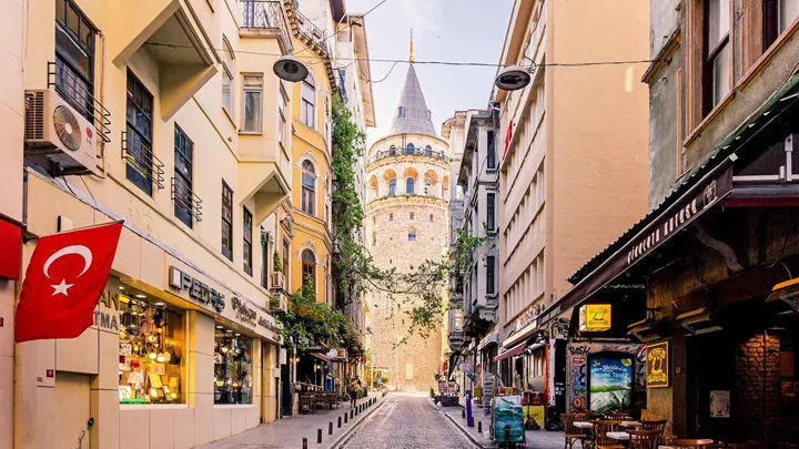 Street to the Galata Tower - Best of Turkey - Trafalgar Tours