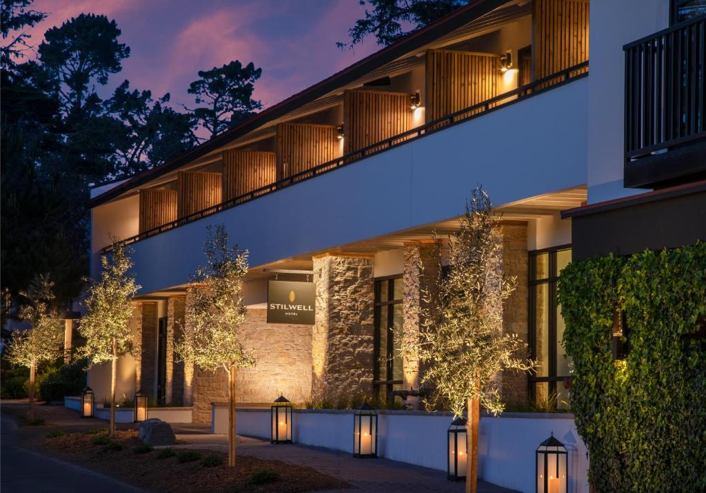 Exterior of the Stilwell, a Lark Hotel, a safe place for women to stay in Carmel, California.