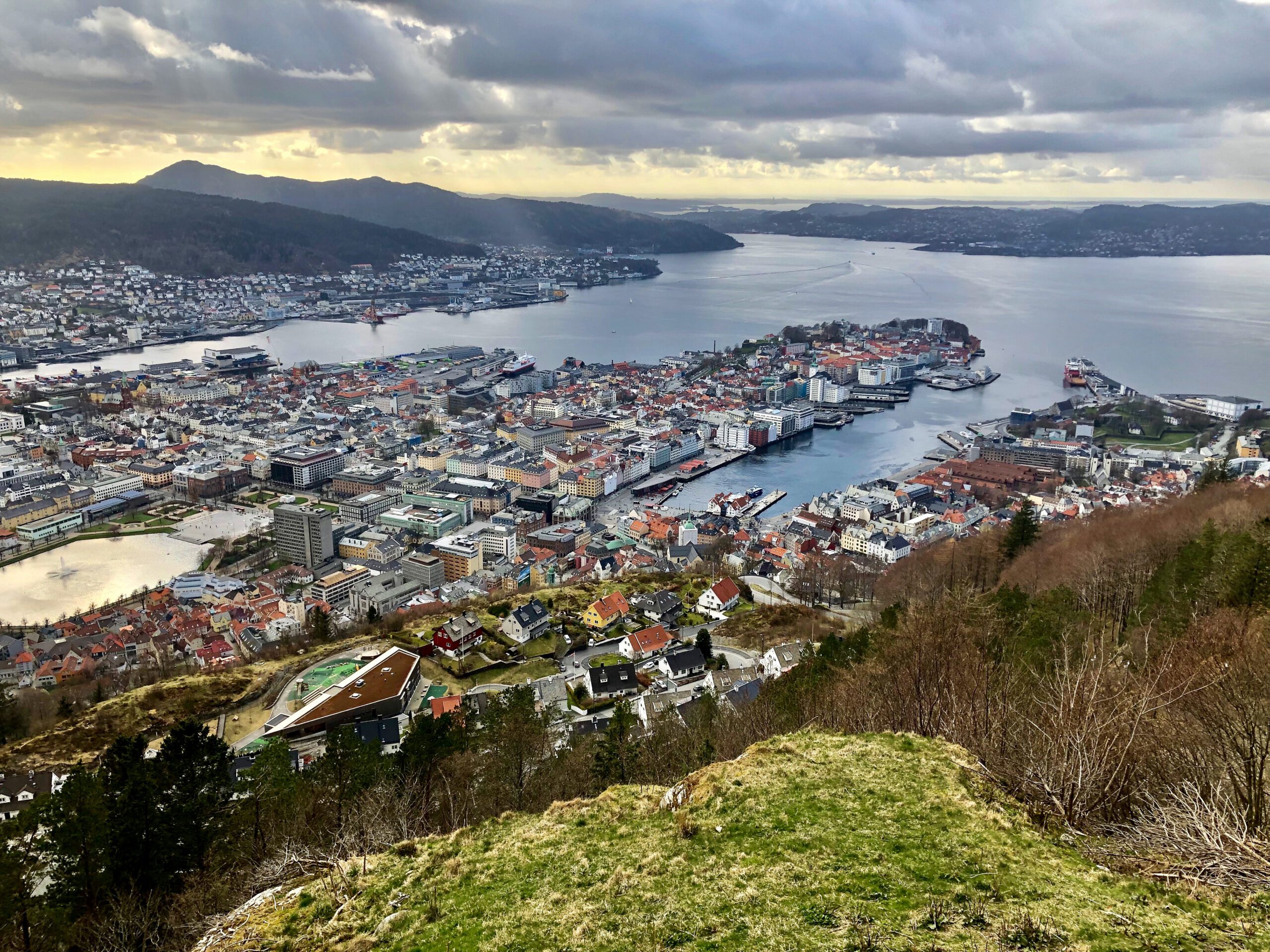 CVO_funicular bergen0IMG_E3184 Riding the historic funicular in Bergen, a highlight of the Spectacular Scandinavia tour, offering breathtaking views of the city and surrounding fjords.