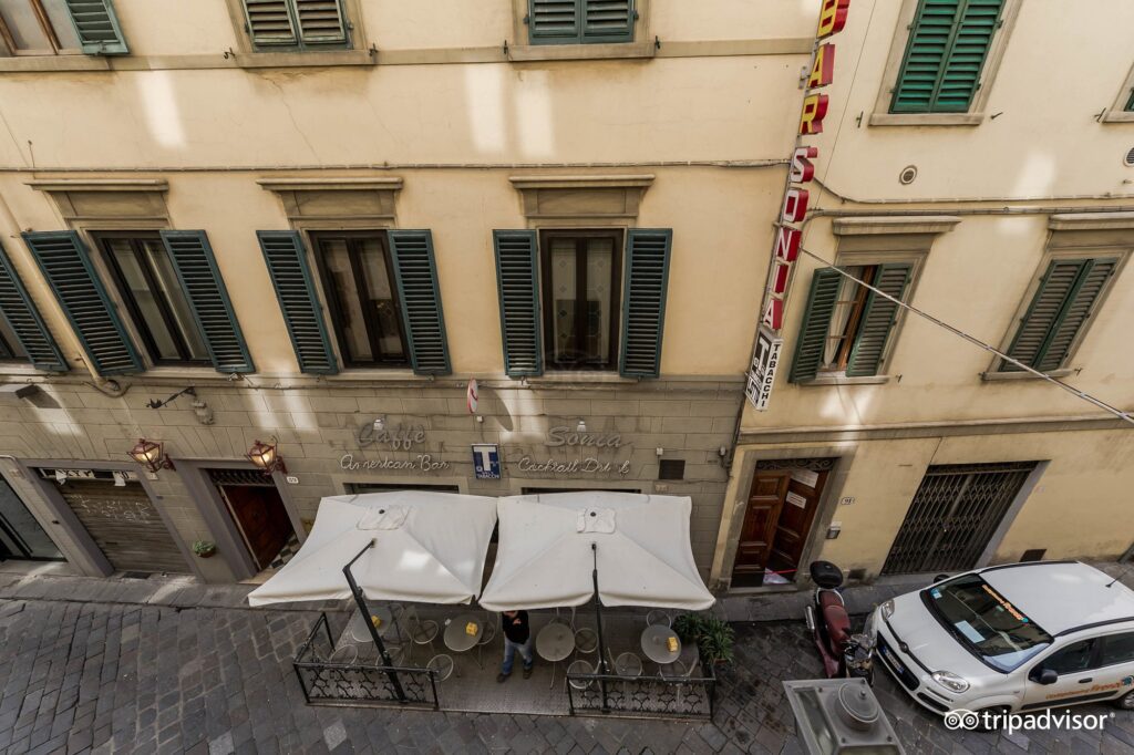 Exterior of the Hostel Archi Rossi in Florence, Italy, recommended as a safe place for women to stay by JourneyWoman readers.