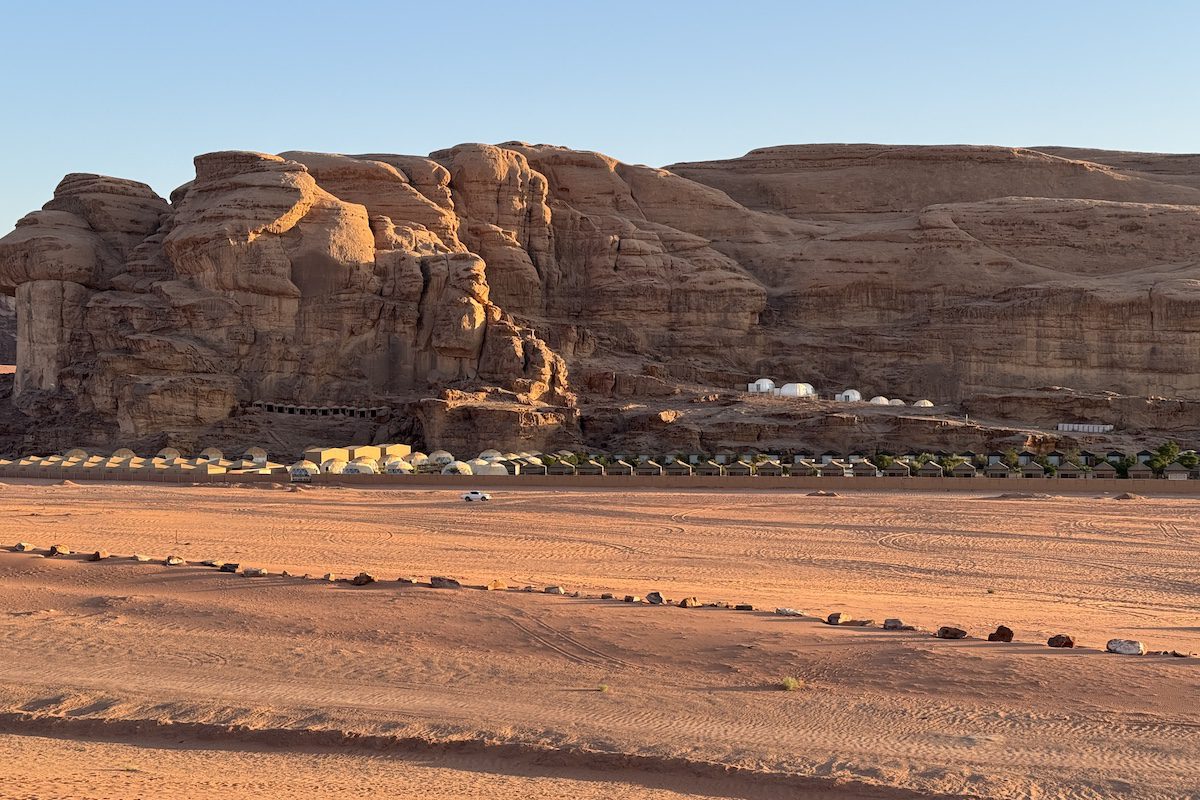 Sunrise at Al Sultana Luxury Camp CREDIT Jennifer Bain Sunrise at Al Sultana Luxury Camp