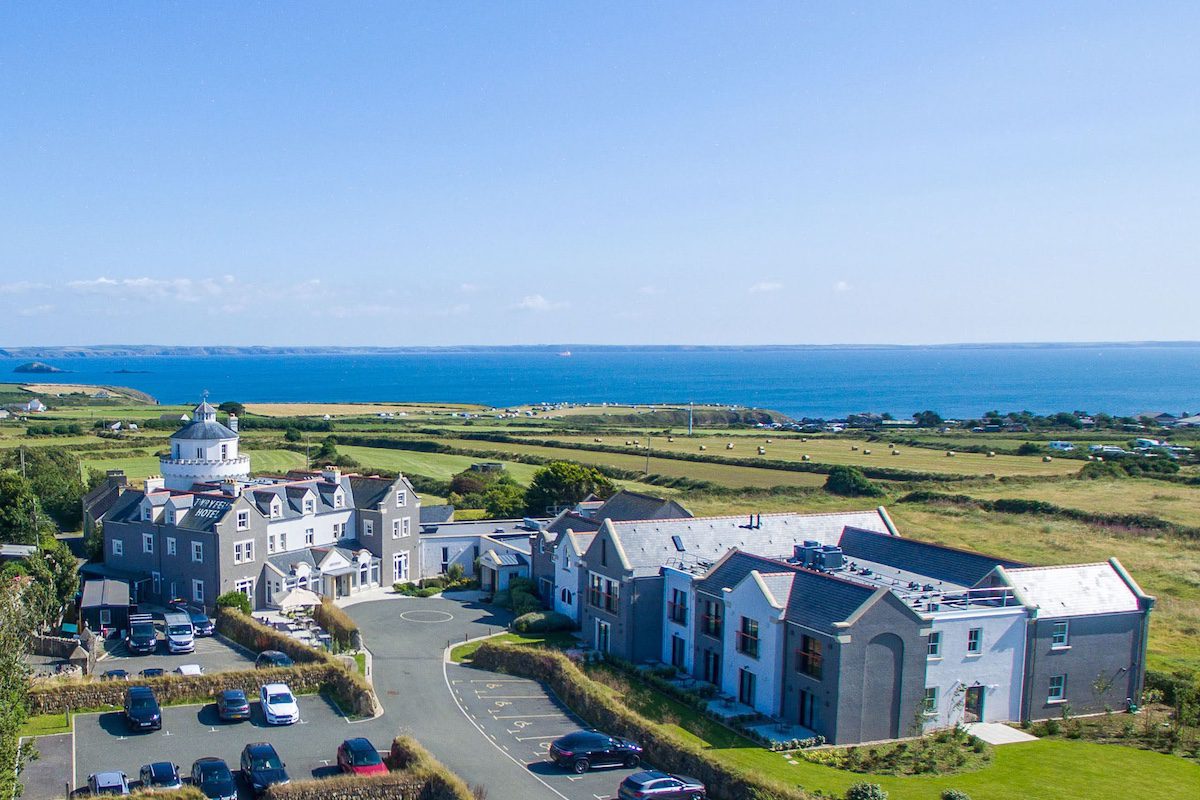 Twr y Felin Hotel has sea and countryside views