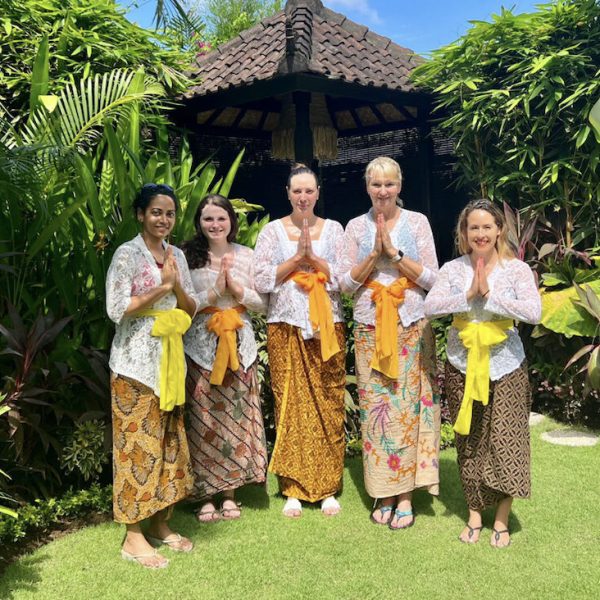 A group of women wearing traditional Balinese attire - Bali Goddess Retreat - Ubud