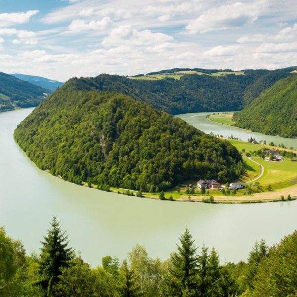 Stunning panoramic view of the majestic Danube River winding through picturesque landscapes - ACTIVE & DISCOVERY ON THE DANUBE (WESTBOUND) - Avalon Waterways