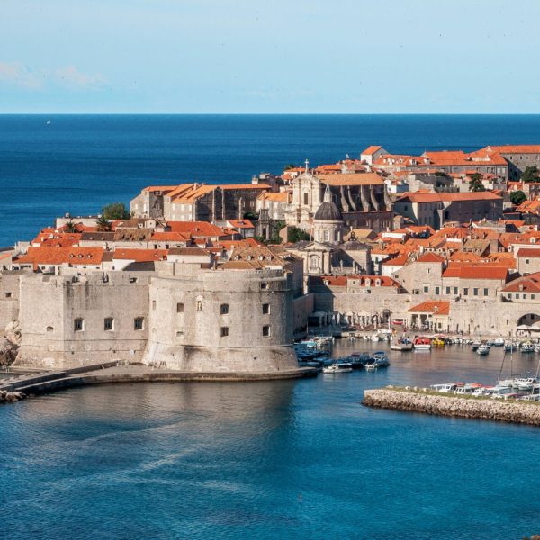 A breathtaking view of Dubrovnik, Croatia, featuring the historic Old Town.