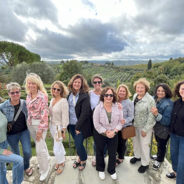 A group of women enjoying a moment in the tour