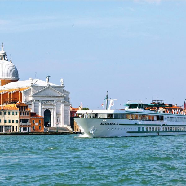 The MS Michaelangelo on a river cruise for CroisiEurope cruises.