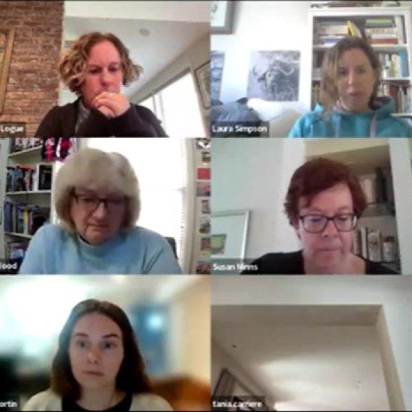 Zoom call with Women's Travel Directory partners