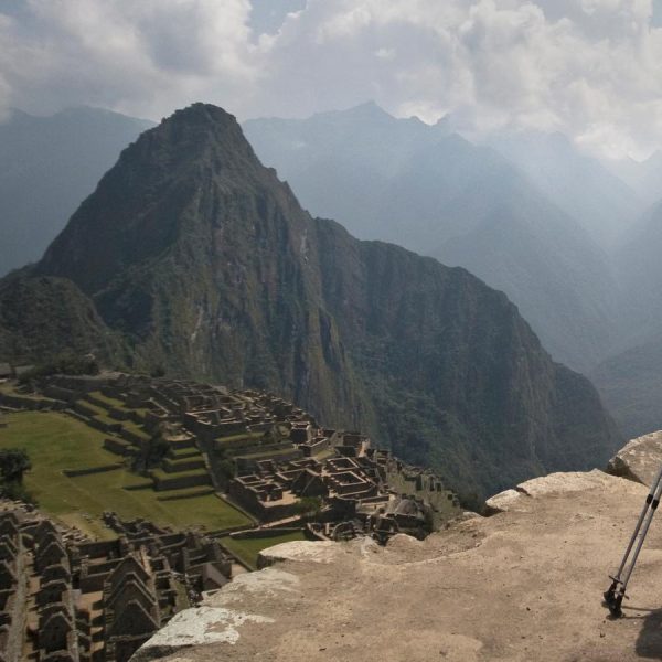 Women overlooking at Machu Picchu part of The Inca Trail tour