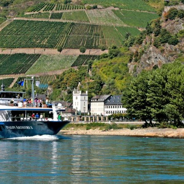Sailing gracefully along the Garonne River, the Artistry II offers a sweeping panorama of lush vineyards - Bonjour Bordeaux - Avalon Waterways