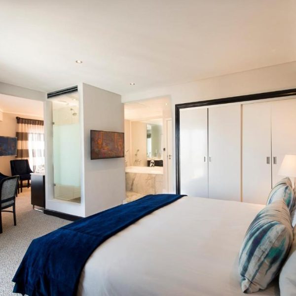 A double room at the Commodore Hotel, a Legacy Hotel Brand, in Cape Town, South Africa, recommended by a JourneyWoman reader as a safe place for women to stay.