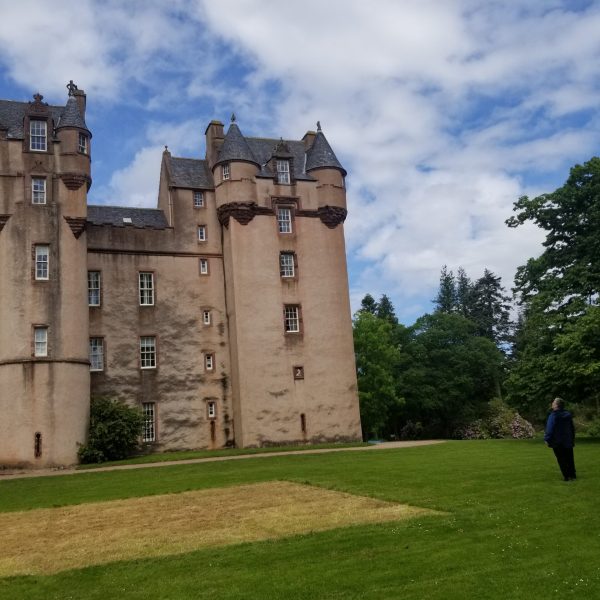 A view of Fyvie Castle, where women can find a safe place to stay at the Preston Tower Apartment in Turriff, Scotland, near Aberdeen.