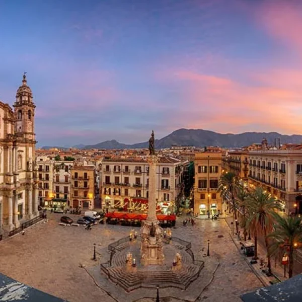 Scenic view of Palermo, a highlight on the Epicurean Escapade: Sicily & Salina tour.