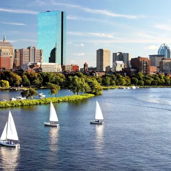 Panoramic view of the Boston skyline and the Charles River - BOSTON, CAPE COD AND THE ISLANDS, A WOMEN-ONLY TOUR - Insight Vacations