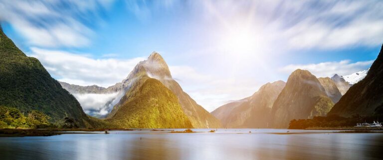 Majestic landscape showcasing the breathtaking beauty of the South Islands of New Zealand - Explore New Zealand - Sisterhood Travels