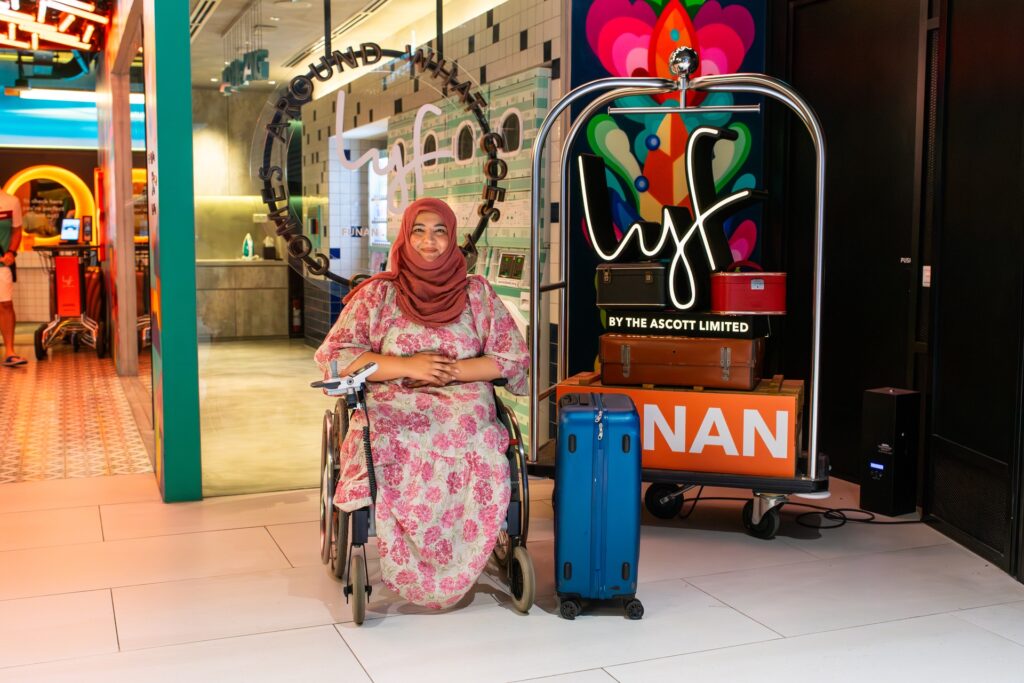 Tanzila Khan in Lyf Funan in Singapore